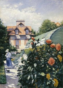 Dahlias, Jardin à Petit Gennevilliers - Gustave Caillebotte