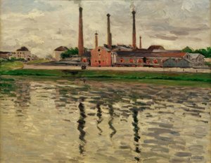 Usines à Argenteuil - Gustave Caillebotte
