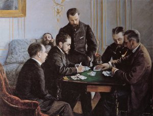 La Partie de bésigue, vers 1881 - Gustave Caillebotte