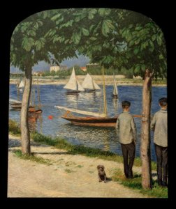 La berge au Petit Gennevilliers et la Seine