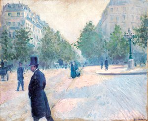 Place Saint Augustin, Temps brumeux, 1878
