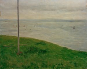 Prairie au bord de la mer, Normandie