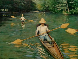 Périssoires sur l’Yerres - Gustave Caillebotte