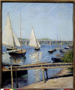 Voiliers à Argenteuil - Gustave Caillebotte