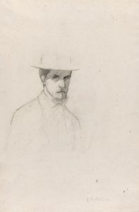 Autoportrait avec un chapeau, vers 1879 - Gustave Caillebotte