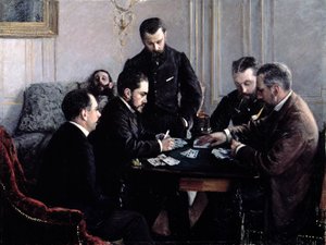 Le jeu de Bézique, 1881 - Gustave Caillebotte