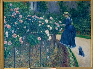Les roses. Jardin du petit Gennevilliers - Gustave Caillebotte