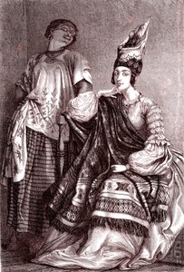 Signare, les femmes mulâtres-françaises africaines dans la ville de Saint-Louis, Sénégal. 1861 - Gustave Clarence Rodolphe Boulanger