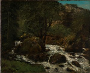 Un ruisseau dans la forêt, Jura, c.1865 - Gustave Courbet