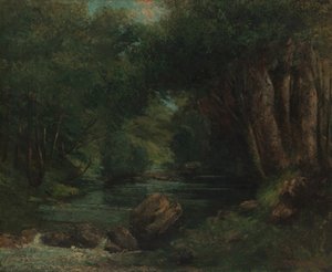 Un ruisseau dans la forêt, vers 1868-77 - Gustave Courbet