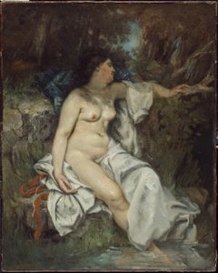 Baigneur dormant près d
