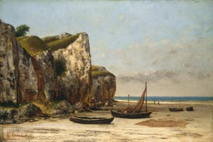 Plage en Normandie - Gustave Courbet