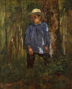 Garçon dans la forêt, vers 1860 (huile sur toile) - Gustave Courbet