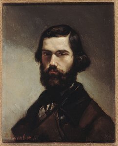 French: Portrait de Jules Vallès (1832-1885), écrivain Portrait of Jules Vallès (1832-1885), author - Gustave Courbet