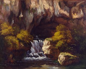 Grotte au bord de la Loue - Gustave Courbet
