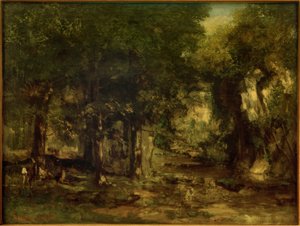 La remise de chevreuils au ruisseau de Plaisir-Fontaine - Gustave Courbet