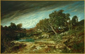 Le coup de vent, forêt de Fontainebleau - Gustave Courbet