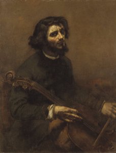 Le violoncelliste (autoportrait) - Gustave Courbet