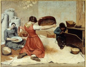 Les cribleuses de blé (1854) - Gustave Courbet