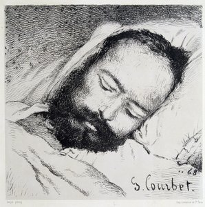 Portrait mortuaire de Proudhon, 20/01/1865 - par Gustave Courbet - Gustave Courbet
