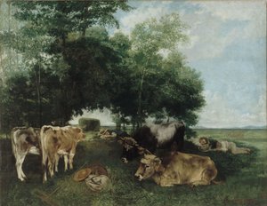 Sieste pendant la saison des foins, Montagnes du Doubs - Gustave Courbet
