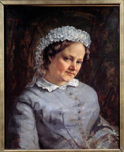 Portrait de Madame Proudhon (1822-1900), épouse du philosophe et sociologue français Pierre Joseph Proudhon (1809-1865)