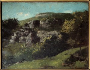 Rochers à Ornans - Gustave Courbet