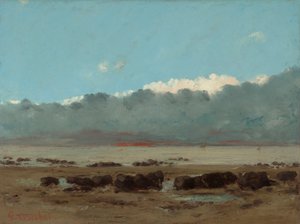 Rochers noirs près de Trouville - Gustave Courbet