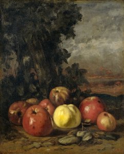 Nature morte avec des pommes - Gustave Courbet