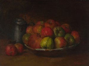 Nature morte avec pommes et grenade, 1871-1872 - Gustave Courbet
