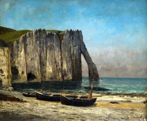 Les falaises à Étretat, 1869