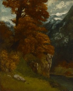 Le Glen à Ornans (Bords du Doubs; Effet d) - Gustave Courbet