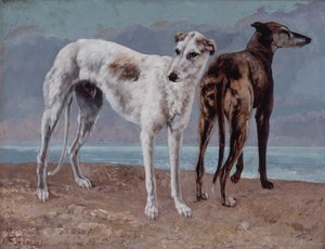 Les lévriers du Comte de Choiseul - Gustave Courbet