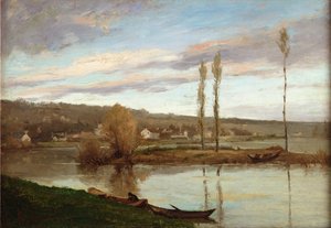 La Seine à Bougival, vers 1851 - Gustave Courbet