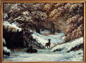 La livraison des cerfs en hiver