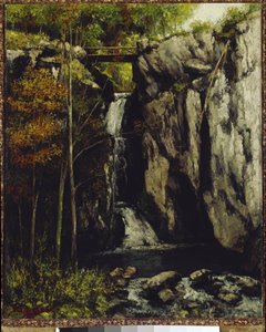La chute de Gour de Conche, Myon - Gustave Courbet