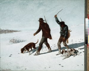 Les braconniers - Gustave Courbet