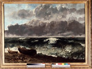La mer orageuse dit la vague - Gustave Courbet