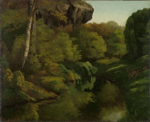 Vue dans la forêt de Fontainebleau - Gustave Courbet