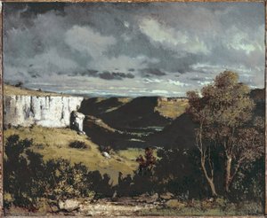 Vue de la vallée de la Loue par temps orageux - Gustave Courbet