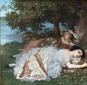 Jeunes filles sur la rive de la Seine - Gustave Courbet