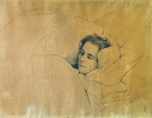 La mort de Maria Konstantinovna Bashkirtseva - Gustave Courtois