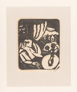Femme assise près d