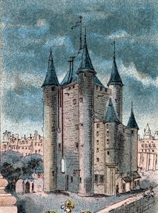 Vue de la prison du Temple à Paris - Gustave Demoulin