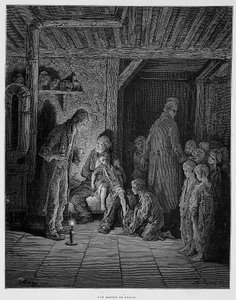 Une maison de refuge - dans "Londres" par Gustave Doré - Gustave Dore