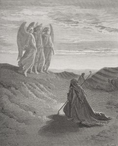 Abraham et les trois anges, illustration de 