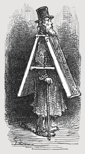 Panneau publicitaire - Homme, 1872 - Gustave Dore