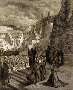 Artaxerxès accordant la liberté aux Juifs - Bible - Gustave Dore