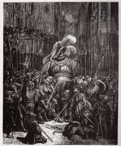 Au début du son, remerciant gracieusement tous les soudeurs de ses légions - illustration de 
