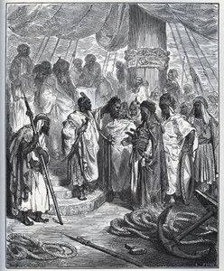 Histoire du captif. La tête de Pagano Doria coupée par les Arabes - Les Arabes lui coupent la tête et l